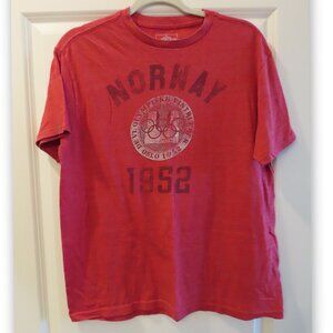 Retro Norway 1952 Olympic Graphic T-shirt Large